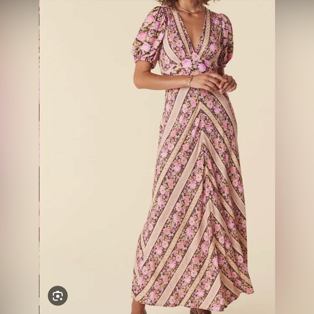 Spell Enchanted Wood Gown in Rose